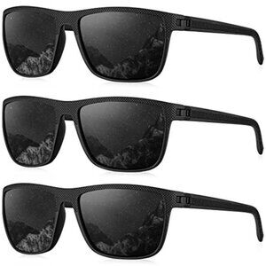 Polarized Sunglasses Men UV400 Rectangle Driving Fishing Golf
